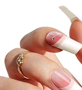 500PCS Half Cover False Nails Tips - Acrylic Nail Tips, krofaue 10 Sizes Lady French Style Acryli...