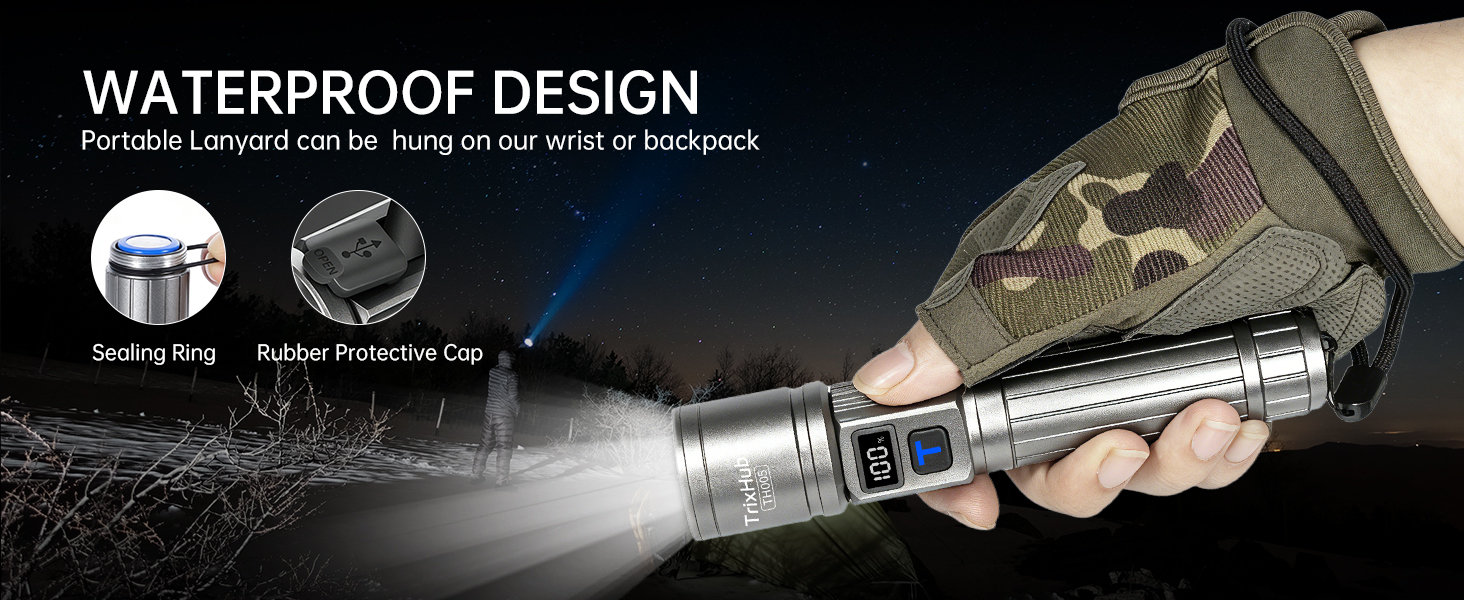 bright flashlight