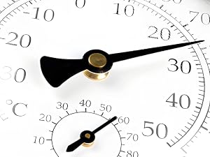 Thermometer for house metal pointer