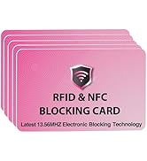 SaiTech IT 5 Pack RFID Blocking Cards Protect Your Entire Wallet, Purse, and Cards from NFC Conta...