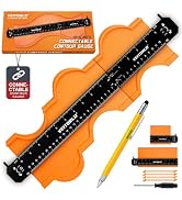 VEITORLD Connectable Contour Gauge(10+5 Inch), Profile Duplicator with Lock, Father's Day, Unique...