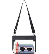 Paxiland Clear Bag for Stadium Events Clear Purse with Removable Strap Transparent Bag for Sporti...