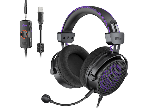 fifine ampligame h18v lite open back gaming headset