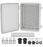Joinfworld 14X10X6" Waterproof Junction Box Plastic Outdoor Weatherproof Box Nema 4 Enclosure Out...