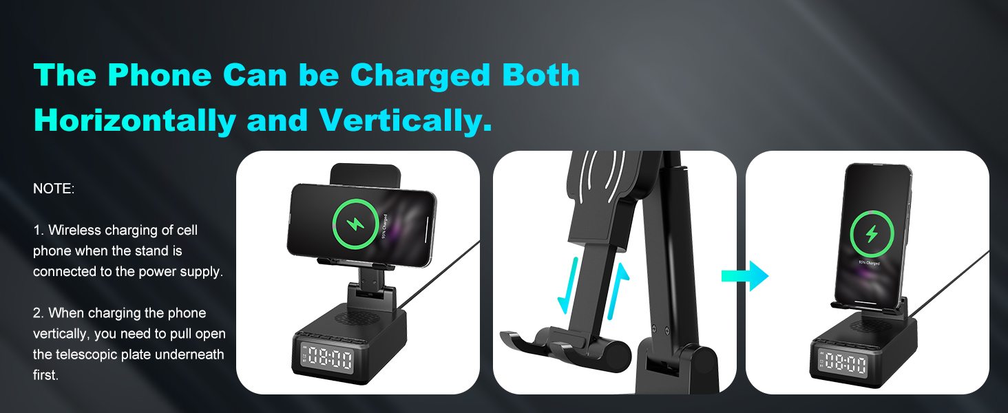 phone stand with charger