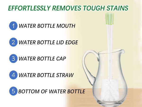 water bottle brushes