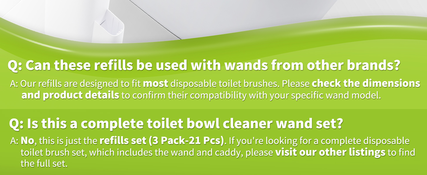 toilet wand refills