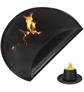Mipcase Fire Pit Mat, 14 Inch Under Grill Mat for Outdoor Grill Double-Sided Fireproof Mat for Un...