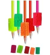 Zhuluck 10Pcs Multicolor Pencil Grip Trainer for Preschool for Kindergarten Squishy Pencil Grip f...