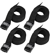 Ayaport Lashing Straps with Buckles Adjustable Cam Buckle Tie Down Cinch Strap for Packing Black ...