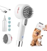 Shop-Vac Cat Steam Brush, 2-in-1 Pet Brush & Hair Removal Comb | Self-Cleaning Dog Brush for Shed...