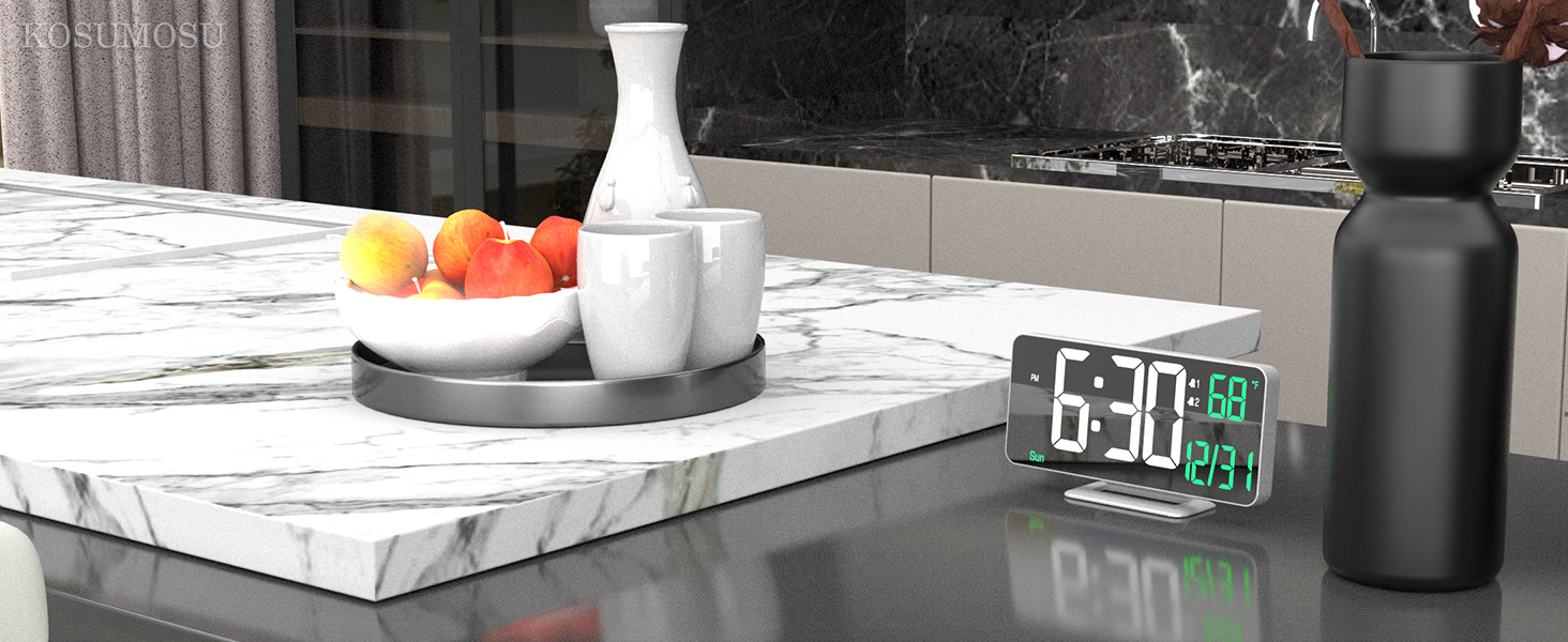 alarm clock with date