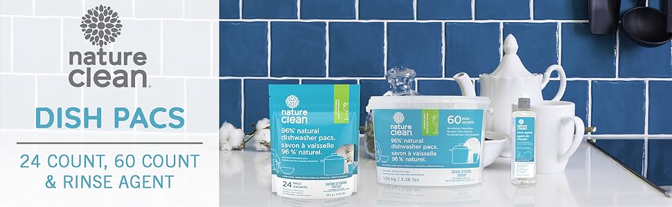 family of dishwasher products nature clean