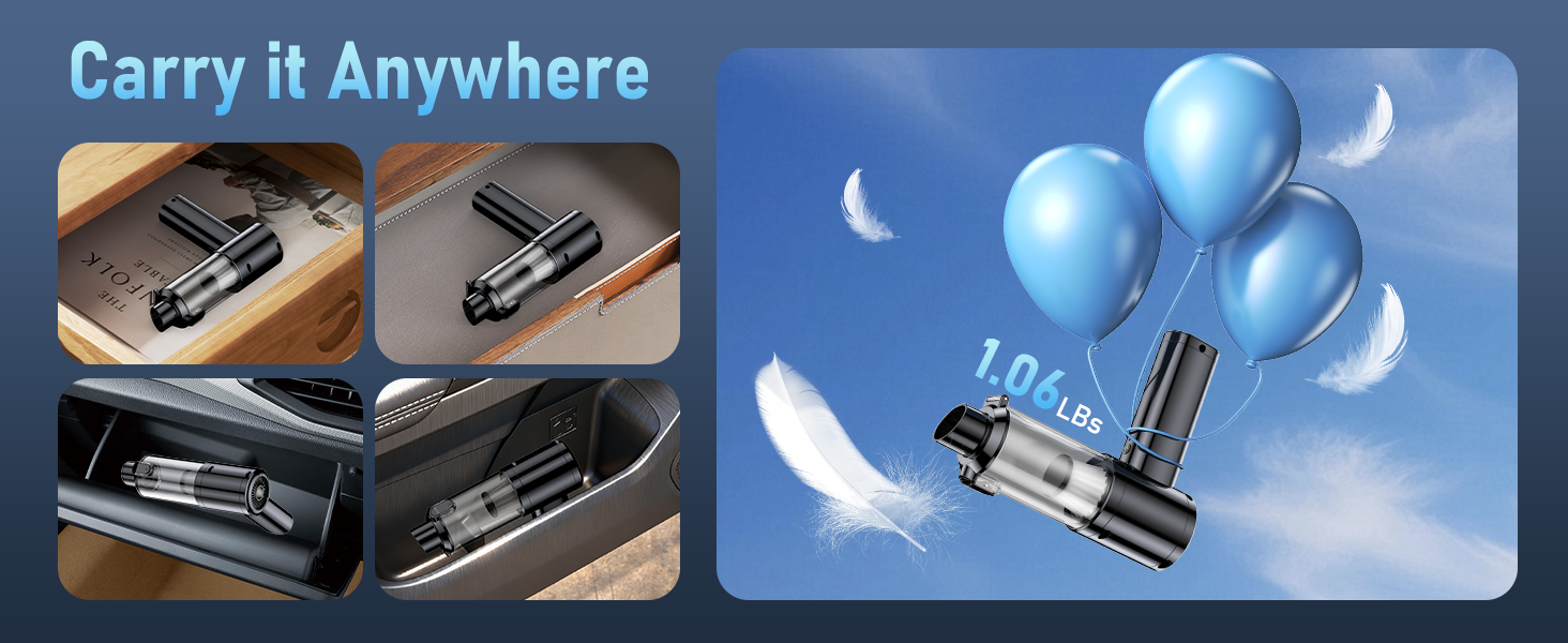 Car Vacuum Portable Cordless