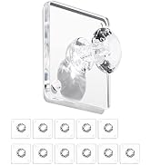 Zreal Wall Hooks for Hanging Adhesive Hooks 12-Pack, Acrylic Diamond Hooks Wall Hangers, Decorati...