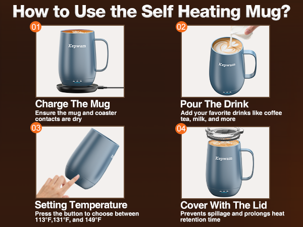 How to Use the Self Heating Mug?