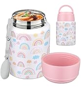 HAWEEK Soup Thermo for Hot Food Kids 16oz Insulated Food Jar Leakproof Thermo Lunch Container for...