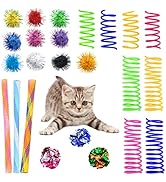Andiker Cat Toys for Indoor Cats, 4 Big Cat Springs & 8 Small Springs Cat Interactive Toy for Swa...