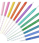 AECHY 12PCS Colored Curve Pens for Note Taking, Dual Tip Pens with 10 Different Curve Shapes & 12...