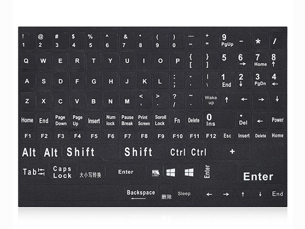english keyboard sticker
