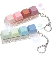 Keyboard Clicker Fidget, 2pcs Keyboard Fidget Toy Silent Clicker Fidget Keychain Clicky Keyboard ...