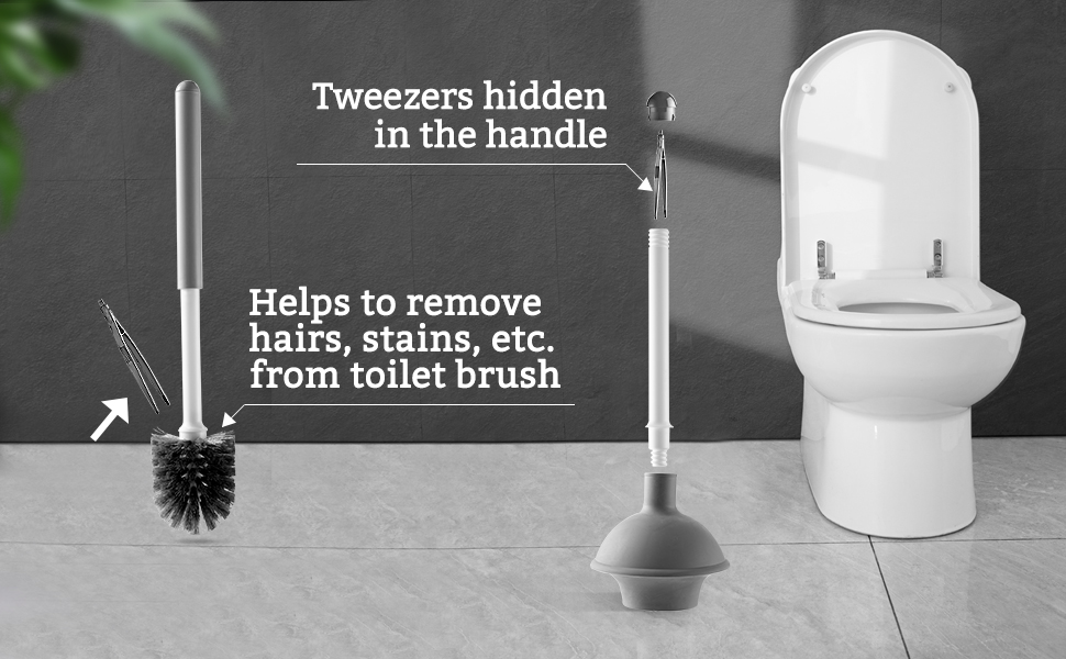 toilet brush built-in clip
