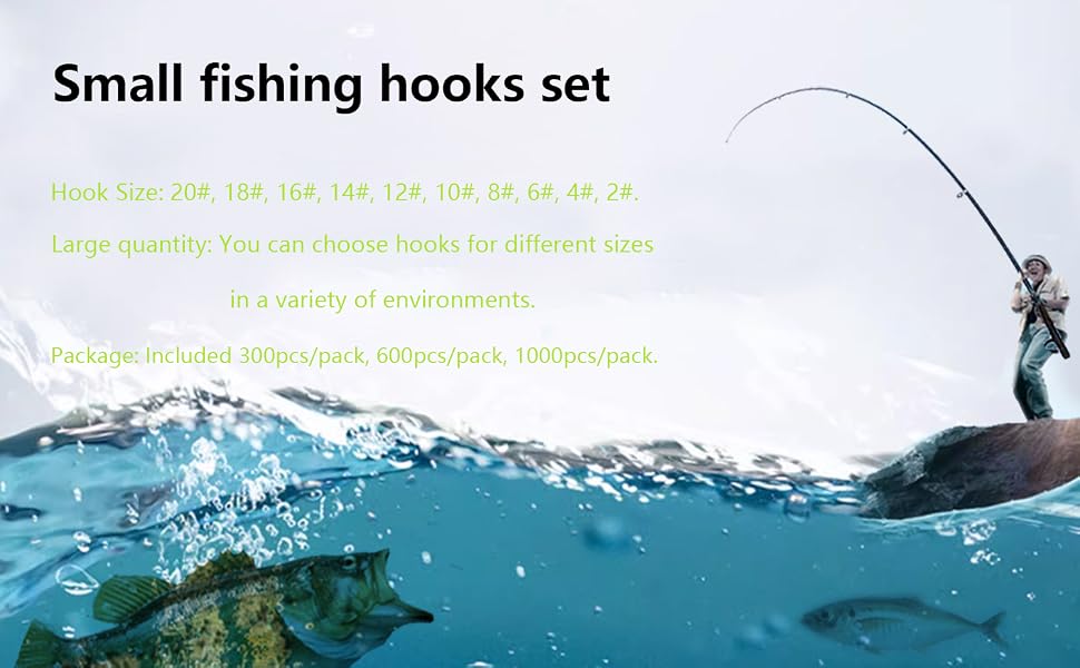 Small fishing hooks set