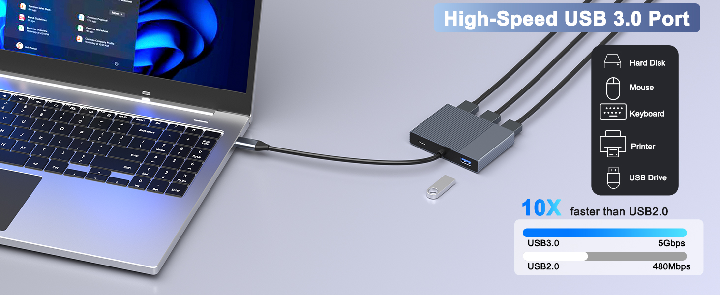 multiple monitor adapte
