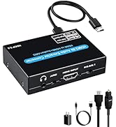 HDMI ARC to Optical Audio Adapter, 2 in 1 HDMI Audio Extractor to Optical RCA Audio Video Adapter...