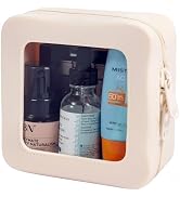 Small Clear Makeup Bag for Women, Mini Silicone Pouch Travel Cosmetic Case Waterproof Clear Make ...