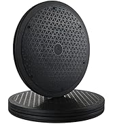 RHBLME 3 Pack Heavy Duty Lazy Susan Turntable Organizer 12 Inch, Black Lazy Susan Non Skid Rotati...
