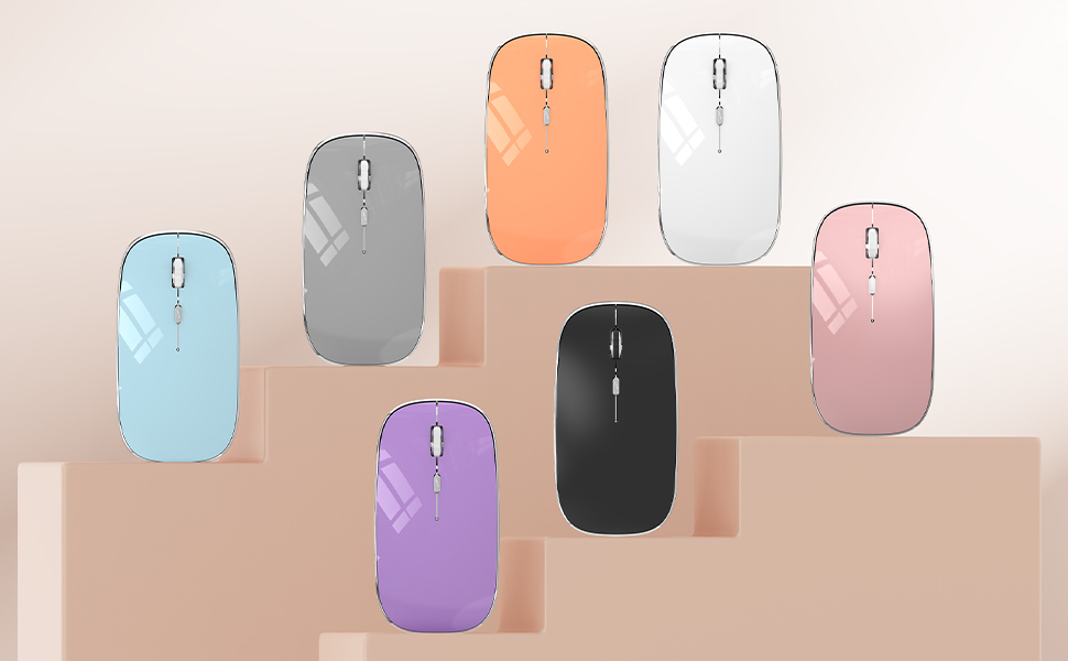 A fashionable and portable Bluetooth mouse with multiple color options