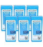 Acclean Dental Floss, Shred-Resistant Nylon, Waxed Floss, 200 Yards, Unflavored, Office Spool Dis...