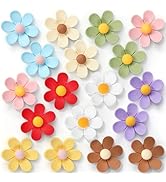 GOOZADA 18Pcs 9 Colors Large 3D Flower Fridge Magnets, 1.33in Cute Refrigerator Magnet, Decorativ...