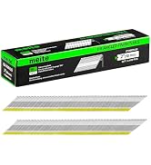 meite 15 Gauge Finish Nails, 2 Inch 34 Degree 15 Gauge Angled Finish Nails in Galvanized for Elec...