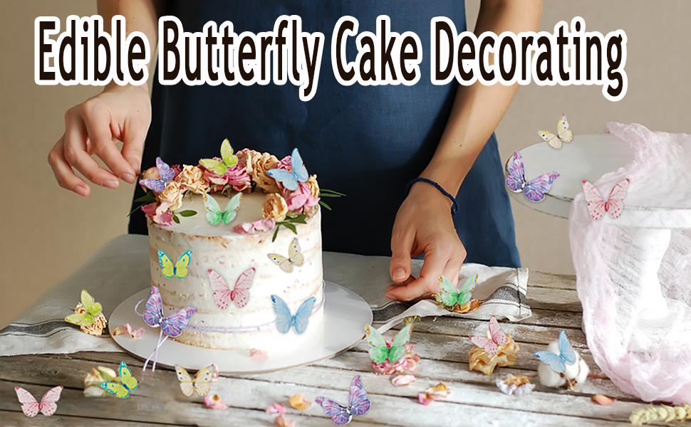 Edible Wafer Paper Butterfly Cupcake Topper