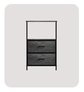 Sorbus Nightstand Dresser with 2 Faux Wood Drawers - Bedside Table Chest with Storage - Bedroom, ...