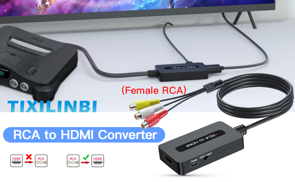 female rca to hdmi