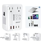 DOACE 220v to 110v converter 350W voltage converter us to europe for Hair Straightener/Curling Ir...