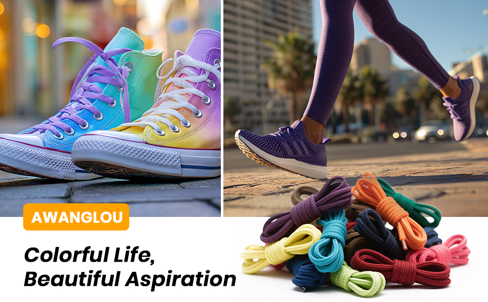 Flat Shoe Laces for Sneakers, Shoelaces for Sneakers in 27 Colors, Multiple Lengths for People Shoes