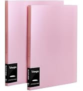 Binder with Plastic Sleeves 8.5x11" 20-Pocket- Heavy Duty Art Portfolio Folder with Clear Sheet P...
