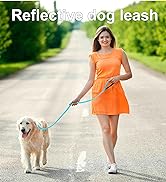 matilor Reflective Dog Leash with Padded Handle, Nylon Dog Leashes for Large Medium Small Dogs