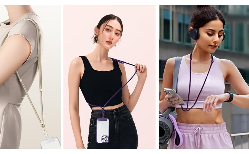 Travel Anti Theft Universal Lanyard Heavy Duty Crossbody Strap Phone Necklace Holder For Iphone