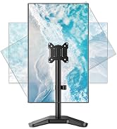 monTEK Stable Single Monitor Stand, Freestanding Monitor Arm for 17 to 32 inch & 22lbs Capacity S...