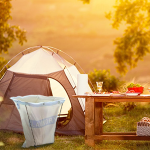 camping trash bag holder
