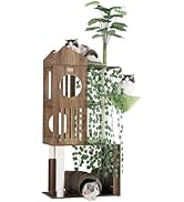 FourFurPets Large Cat Tree with Leaves, 72.8-Inch Cat Tower for Indoor Cats, Modern Cat Tree with...
