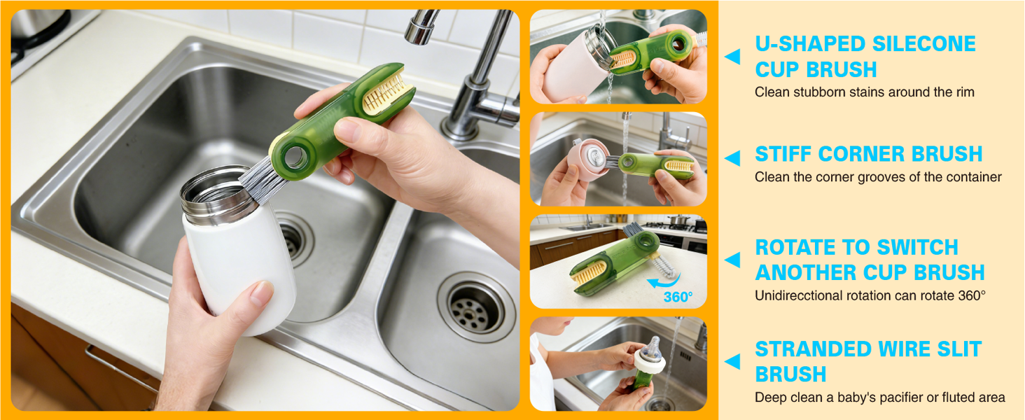 small cleaning brush hard bristle