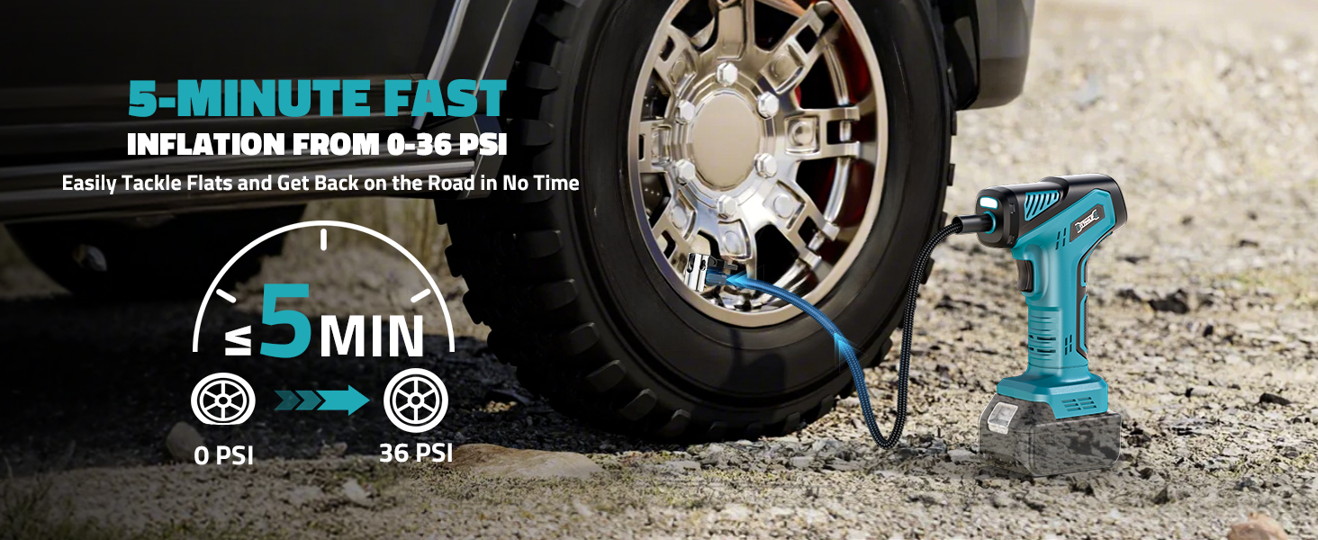 makita cordless tire inflator portable air compressor for car
