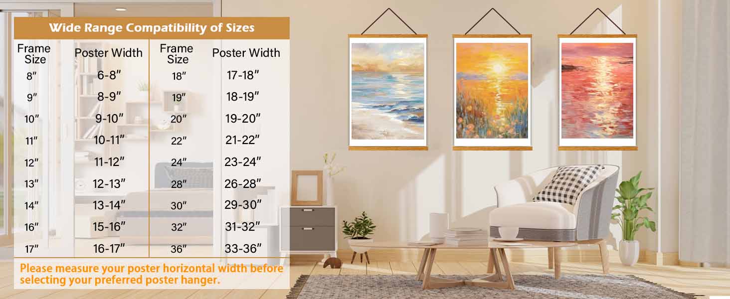 magnetic poster frame