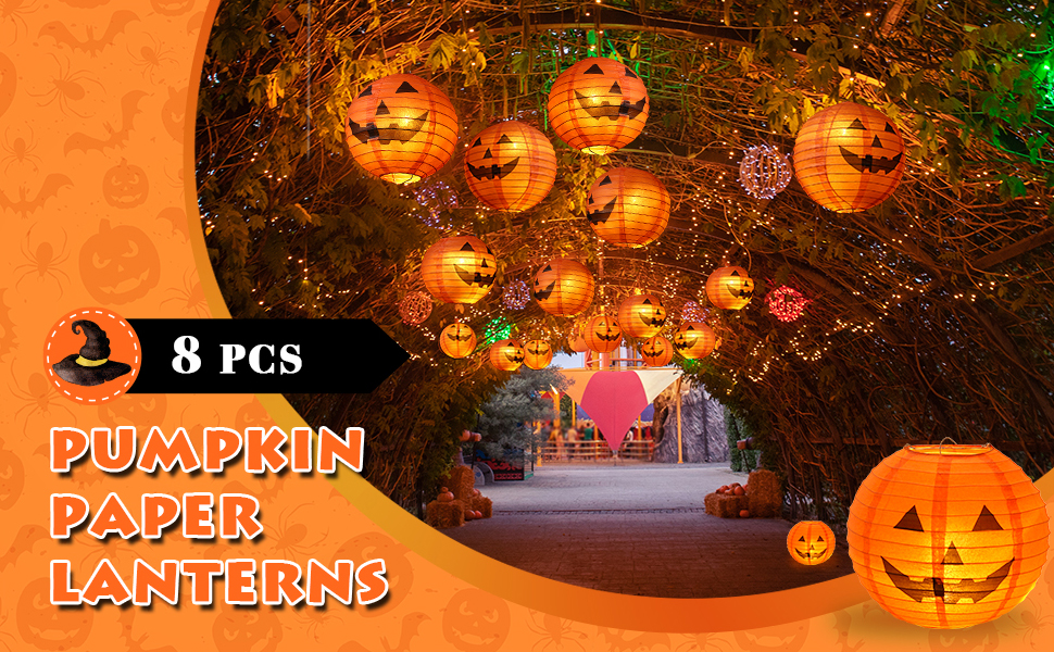 Halloween Hanging Decorations Paper Lanterns